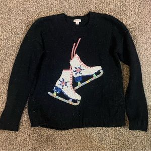 Ice Skate Sequin Sweater
